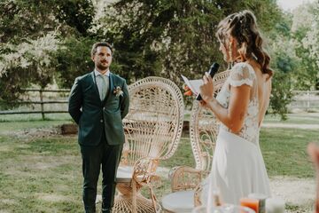 mariage à l'orangerie des demoiselles