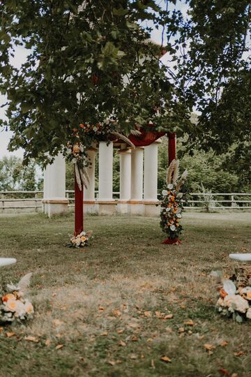 mariage à l'orangerie des demoiselles