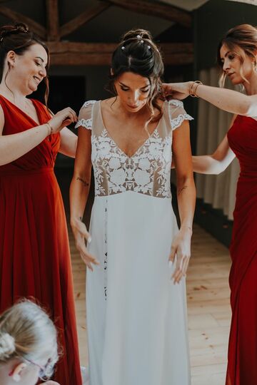 mariage à l'orangerie des demoiselles