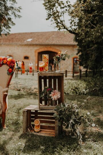 mariage à la métairie du chateau