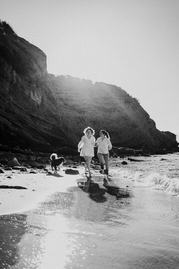 séance engagement à la plage