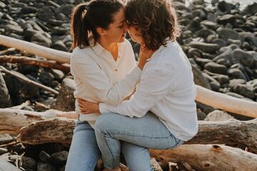 séance engagement à la plage