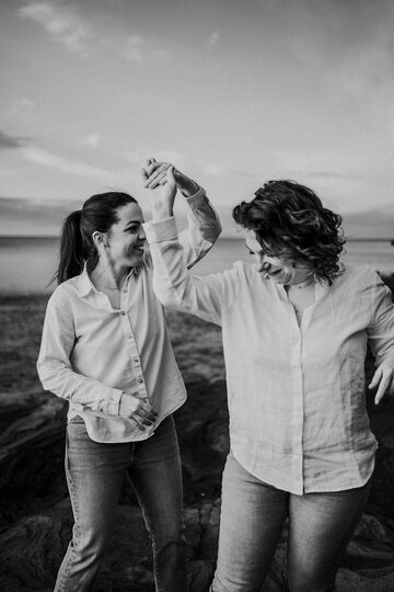 séance engagement à la plage