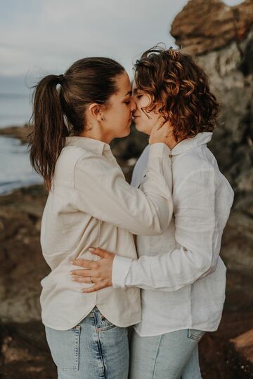 séance engagement à la plage