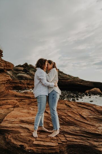 séance engagement à la plage