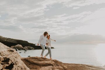 séance engagement à la plage