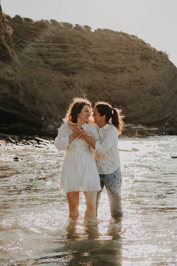 séance engagement à la plage