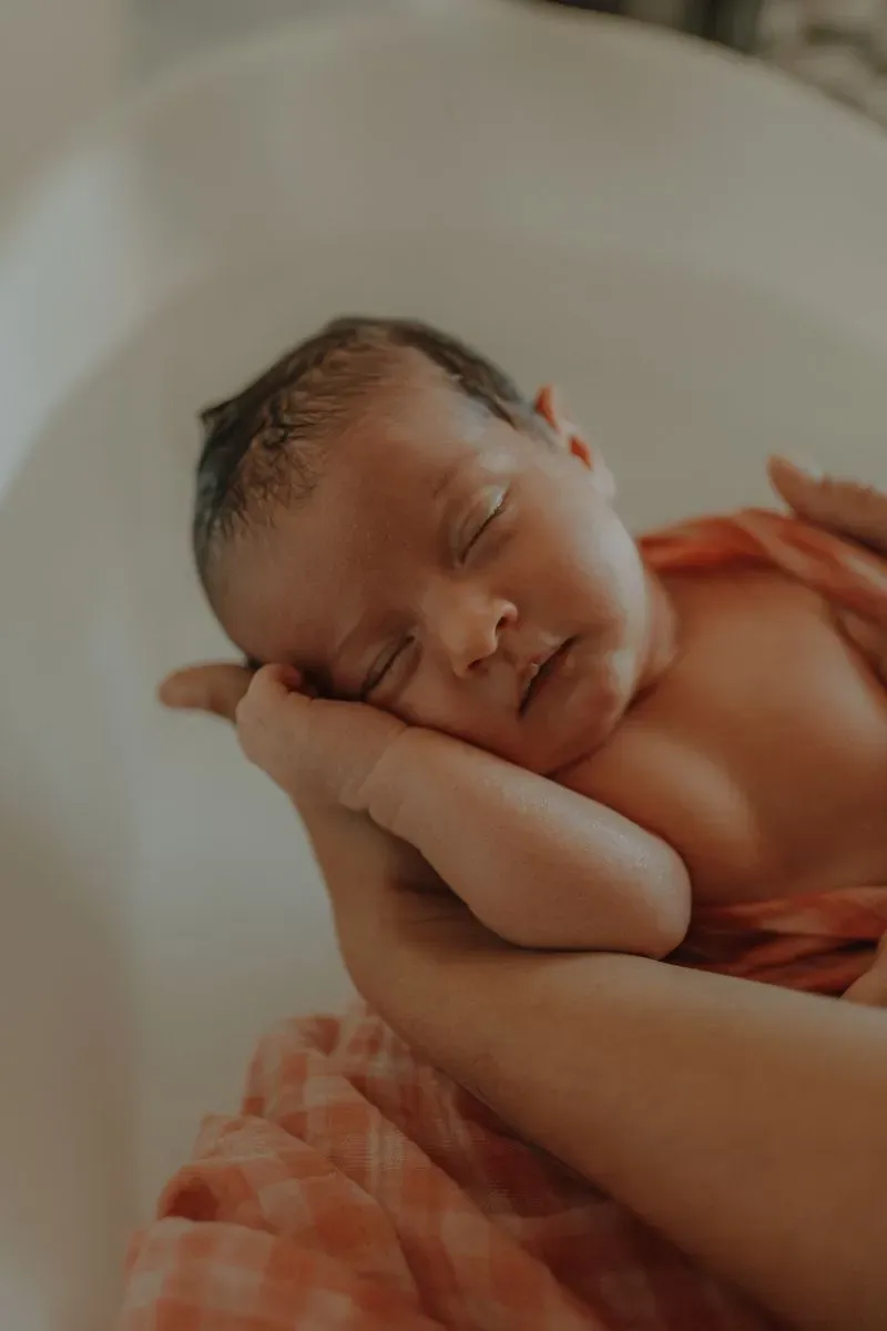 photo bain bébé